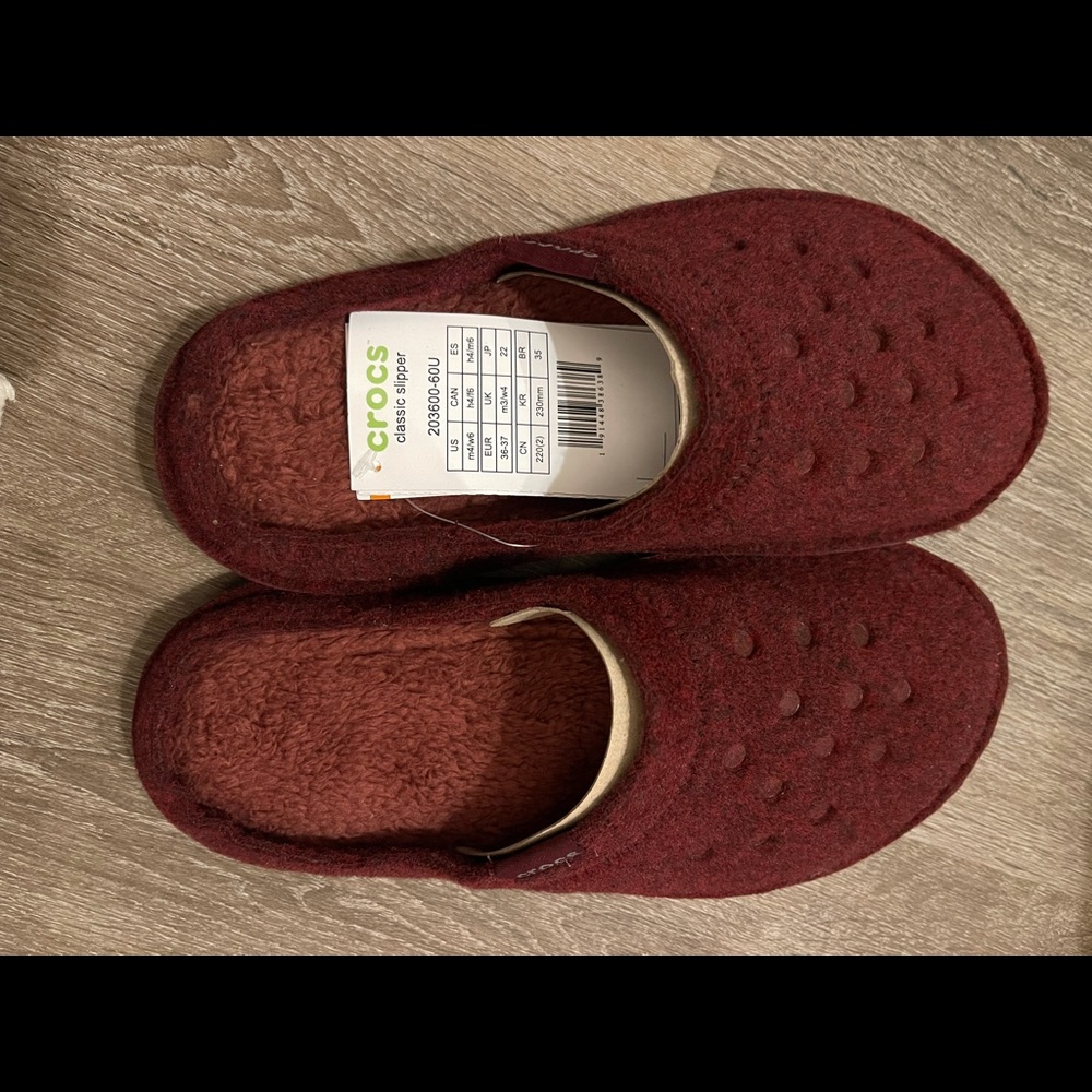 Crocs Red Slippers